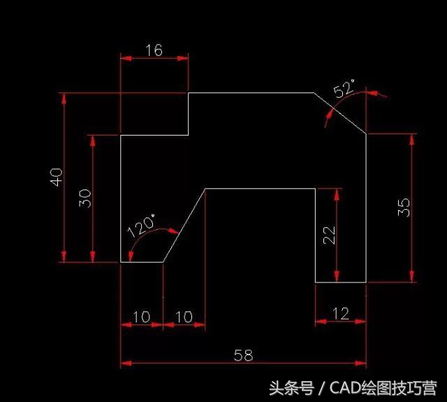 cad三维练习图100例解析,cad练习图纸第45张图教程