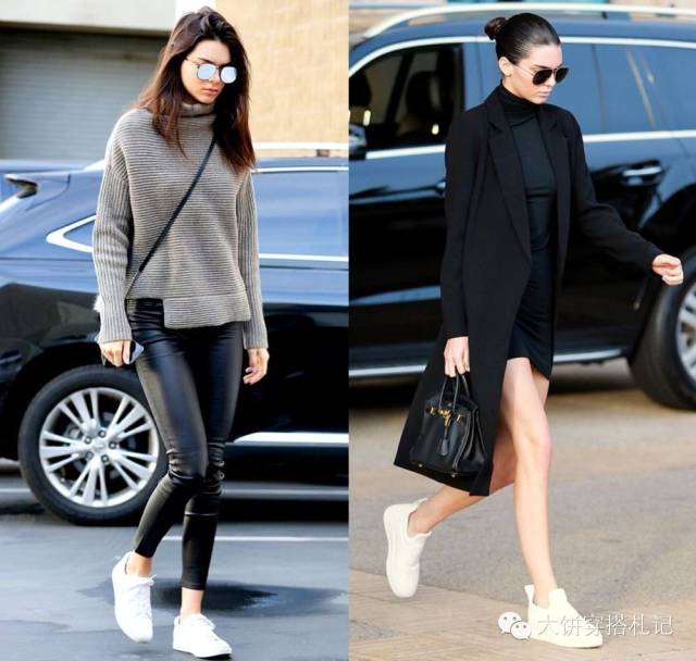 肯豆穿一字鞋 (肯豆穿玫粉色鞋)