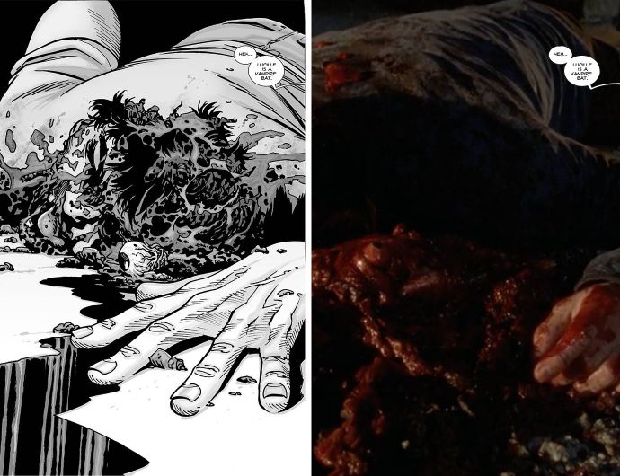 行尸走肉漫画原作与电视剧的分镜对比，还原度好高