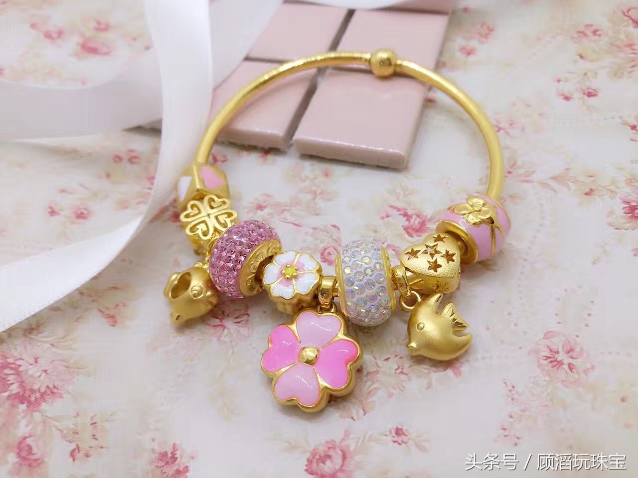 手工款黄金潘多拉手链,黄金款潘多拉手链结实么