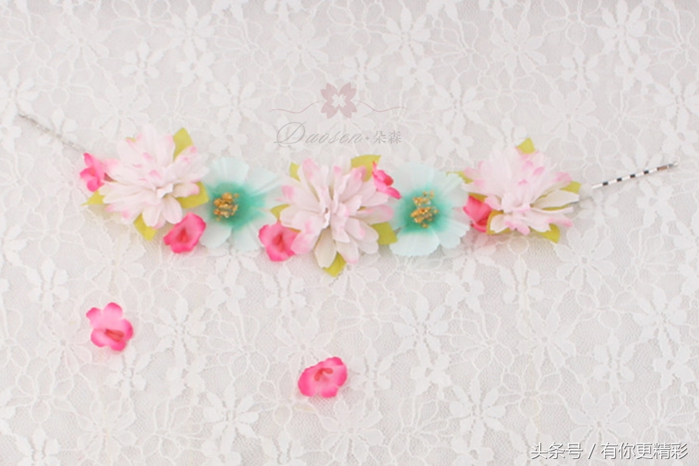 非主流发型发夹,韩式简约花朵发夹