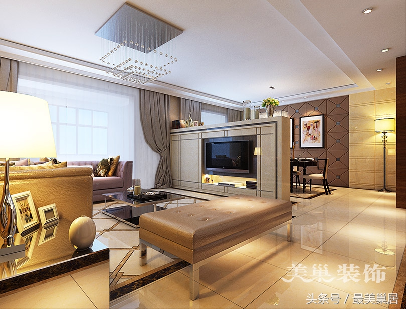 南熙福邸165平装修不同风格四卧室理性女主的低度奢华