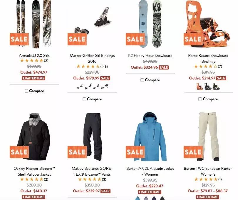 海淘滑雪用品的网站,海淘滑雪装备必须收藏的几个网站