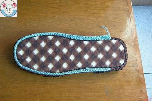 简单毛线拖鞋编织教程,文姐手工编织毛线拖鞋