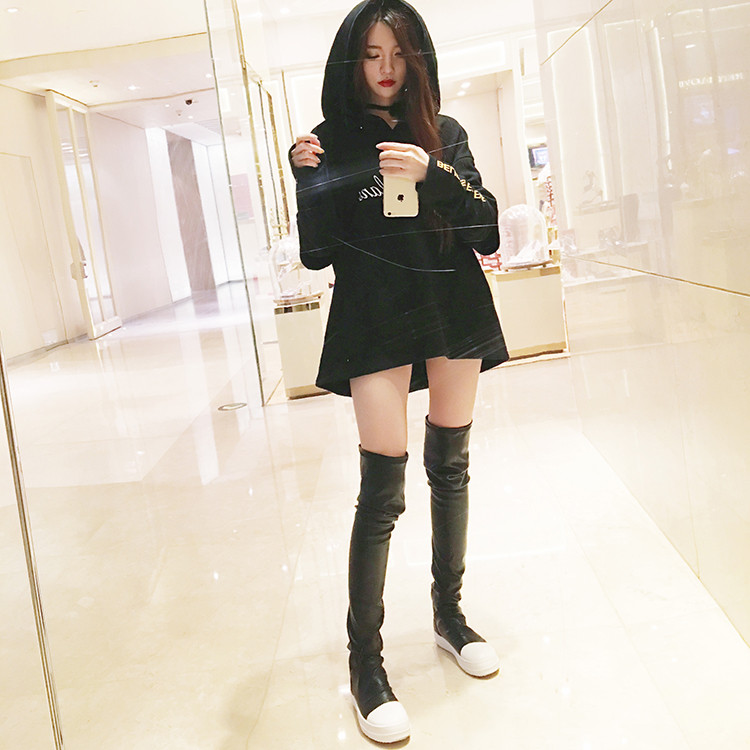 秋冬穿搭高级感长靴,冬日长靴穿搭大衣