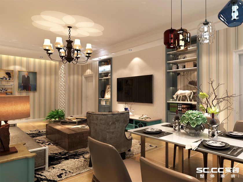 以舒适为向导，美式乡村风，中铁华胥美邦128㎡