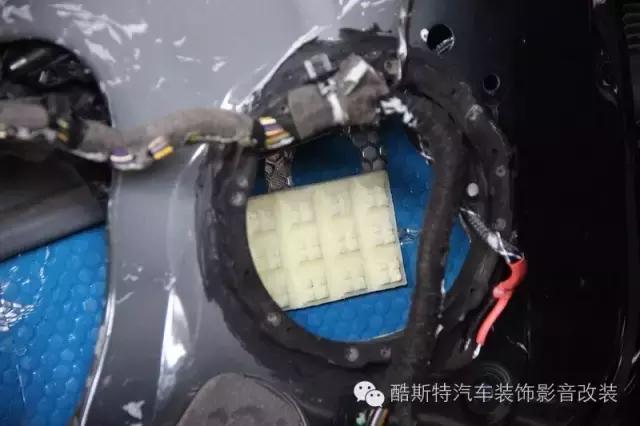福克斯汽车隔音,福克斯车门隔音棉和止震板