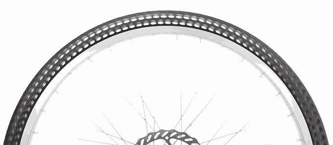 国外发明空心轮胎没有轮毂照样跑,国外发明了一种超级有弹性的轮胎