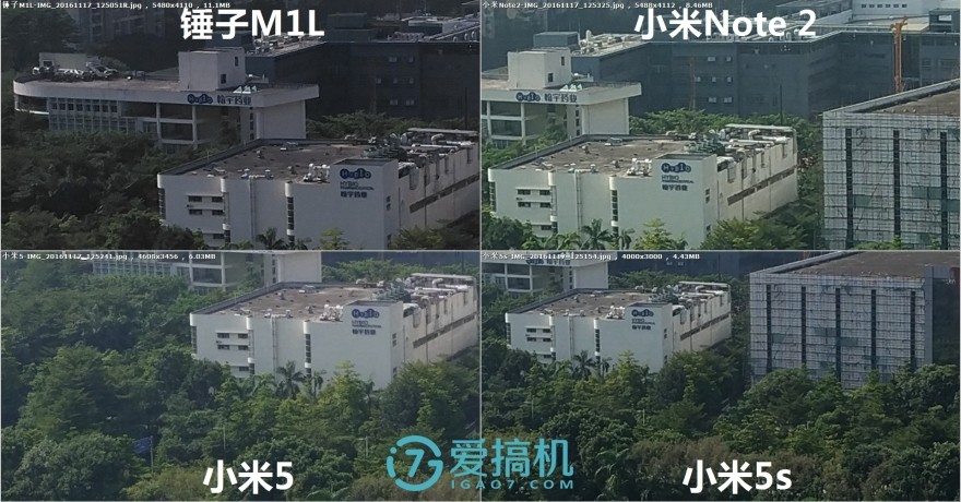 锤子m1l对比红米note4x,小米6x与锤子m1l