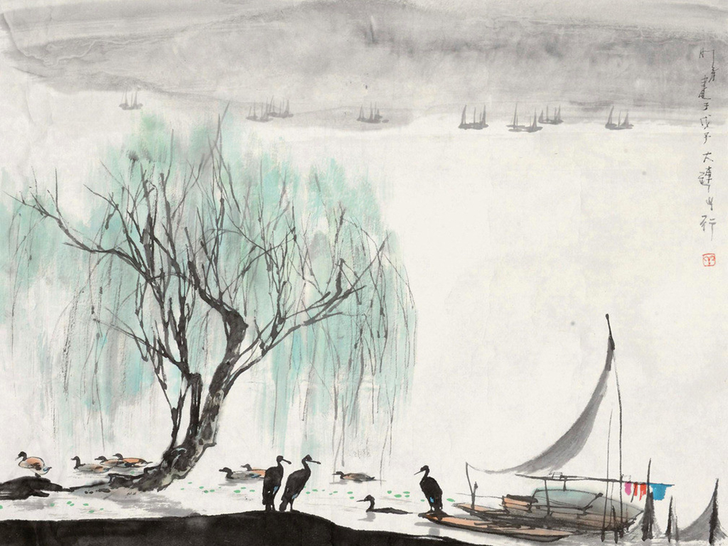 水墨山水画欣赏大全,水墨山水画欣赏贾又福