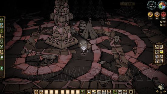 饥荒联机版洞穴远古科技塔在哪,饥荒联机版洞穴远古科技魔光护符