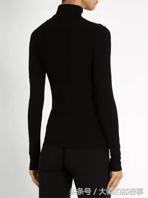 高端黑色蕾丝假高领打底衫,高领打底衫黑色满天星