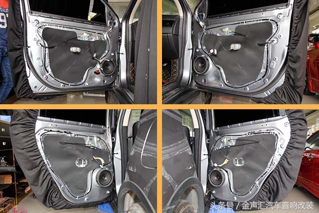 三菱欧蓝德音响拆车件升级,欧蓝德音响拆车件