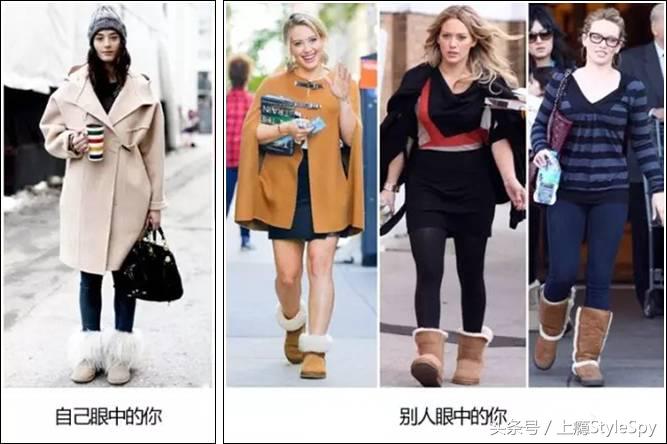 穿着不臃肿的雪地靴,雪地靴怎么穿不胖