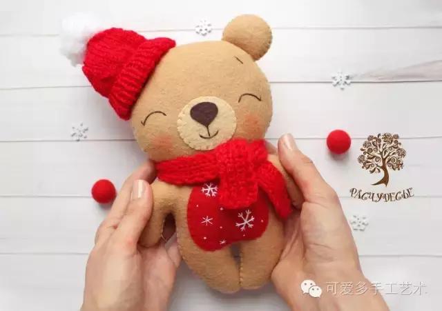 冬天可爱小熊,萌化了的可爱小熊怎么做