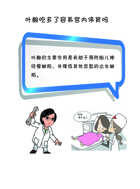 怀孕前3月，叶酸吃多了容易宫内停育