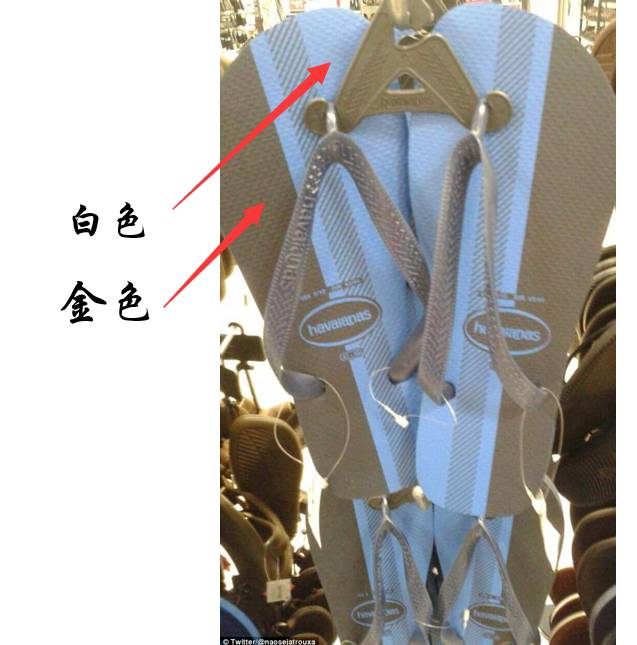 蓝黑白金大揭秘,蓝黑白金拖鞋