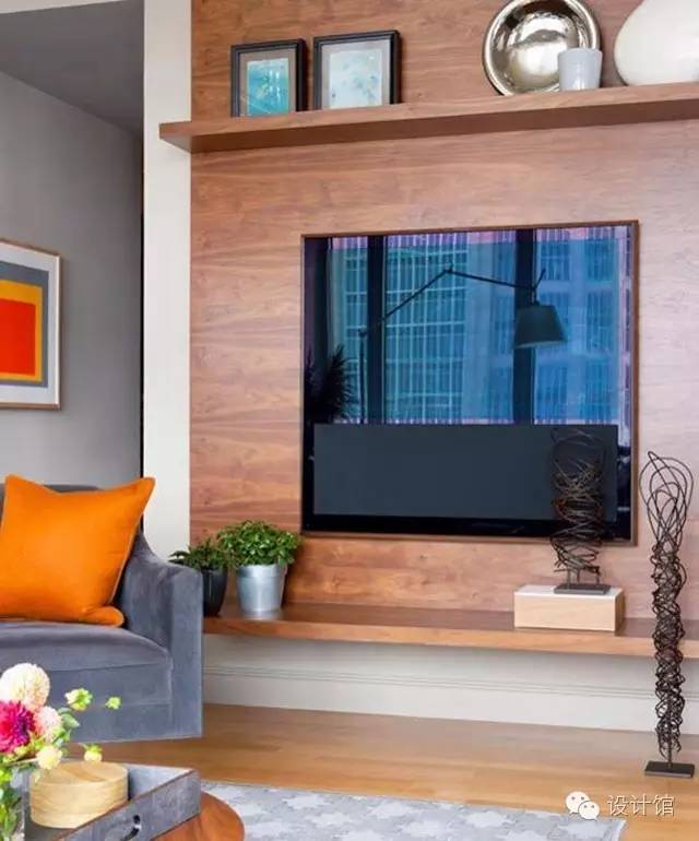 自己动手做木头电视背景墙,用木板做电视墙和电视柜