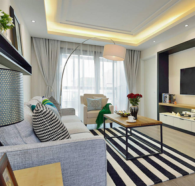 简约风装修房子的效果图,意式简约风三居室装修效果图