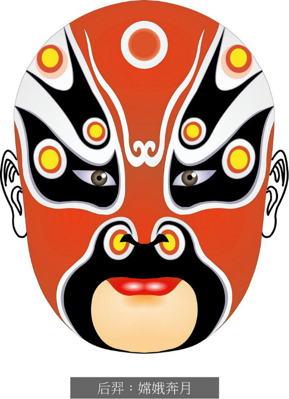 国粹脸谱重组画,国粹创意经典脸谱