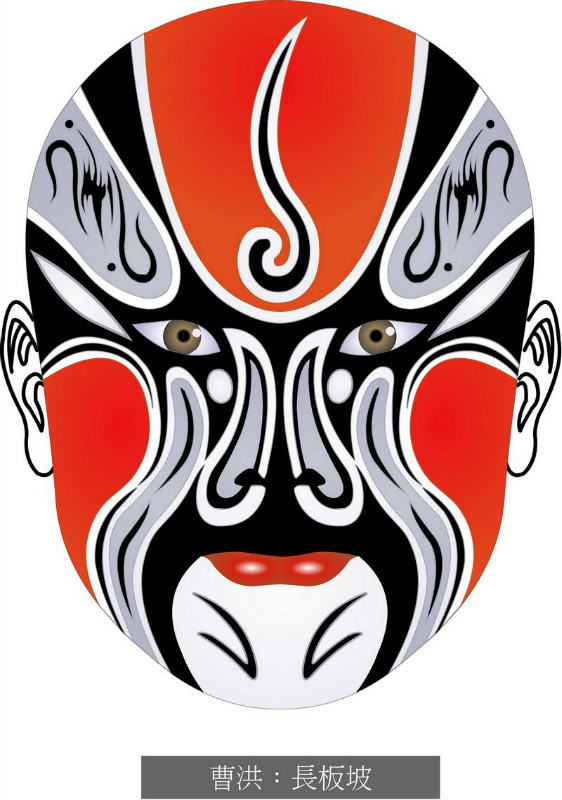 国粹脸谱重组画,国粹创意经典脸谱