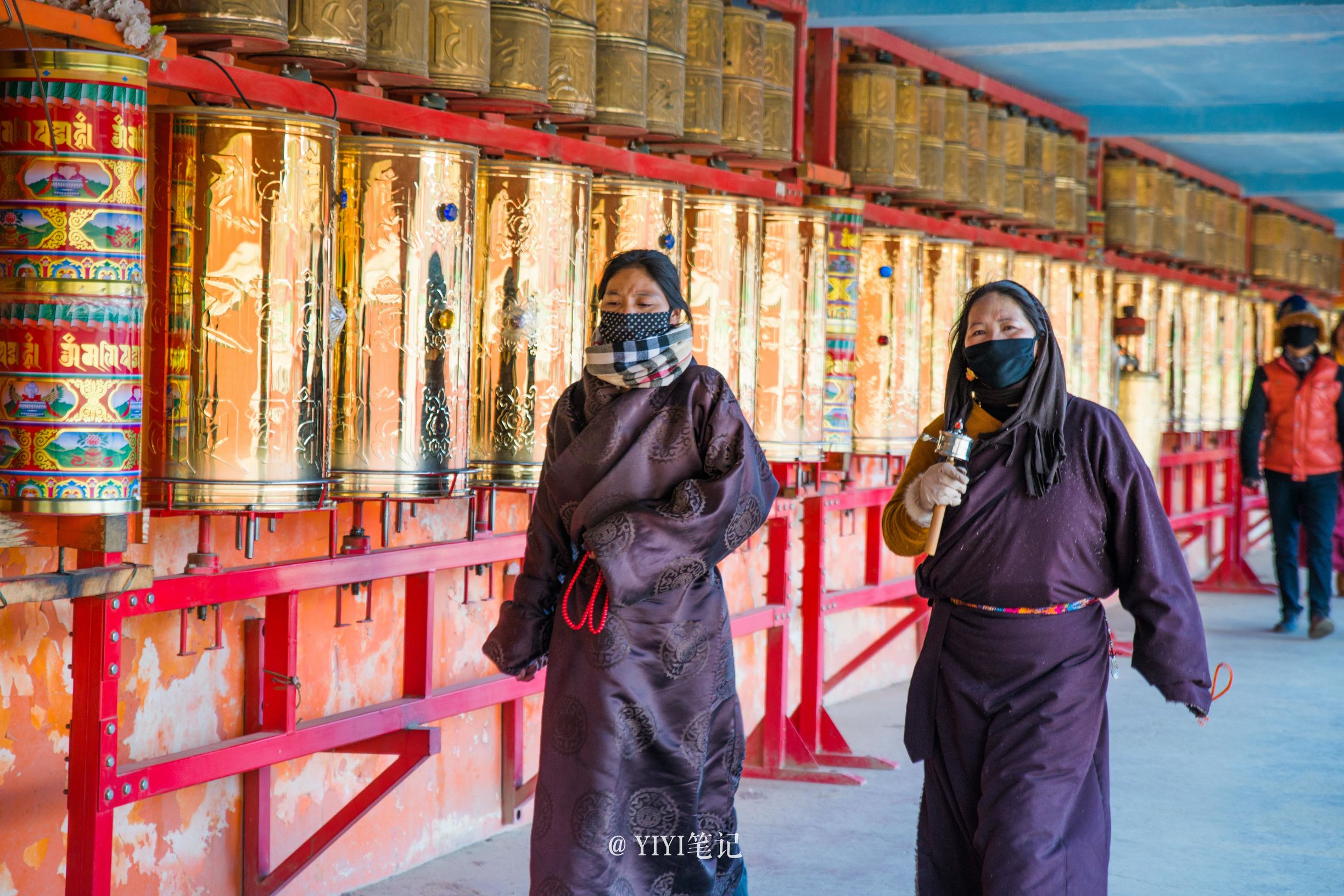 色达的冬天的美景,冬天的色达