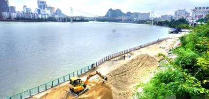 人工沙滩柳州,柳州金沙角人工海滩