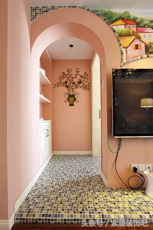 紫藤装饰_美式客厅装修效果图