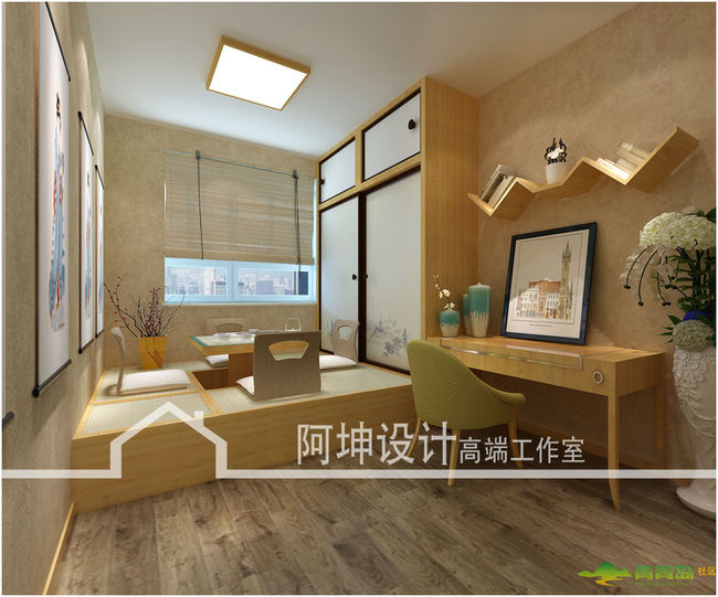 温暖的欧式装修,温莎郡83平样板间