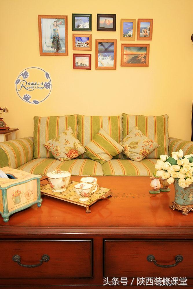 美式简约风硬装软装19万,10万硬装小户型复古风