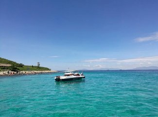 越南芽庄美丽的夜晚,越南芽庄的海上真美