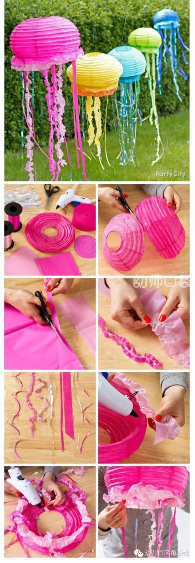 灯笼装饰幼儿园简单漂亮,幼儿园新年手工吊饰环创走廊灯笼