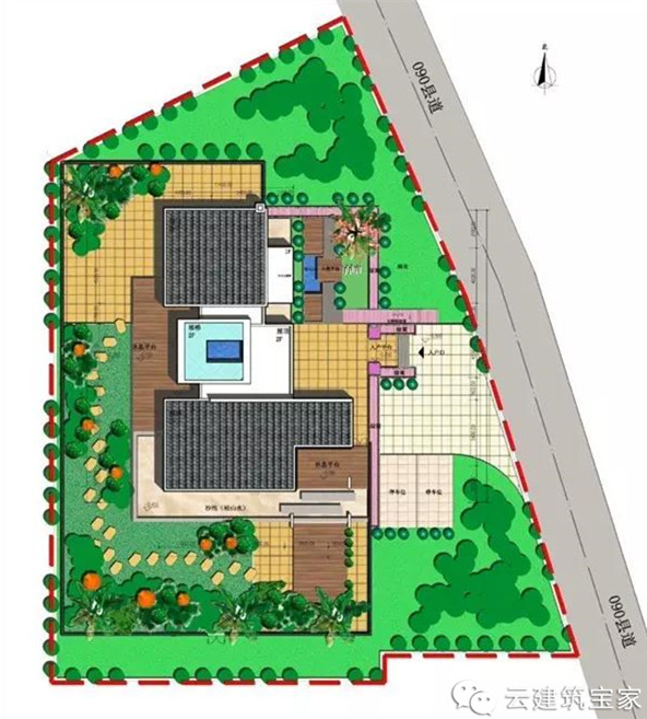 收藏家请甲级设计院回农村建了新中式别墅，巧妙设计改善西晒问题