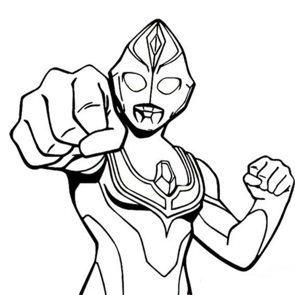 所有奥特曼的简笔画非常简单,奥特曼简笔画迪迦终极形态