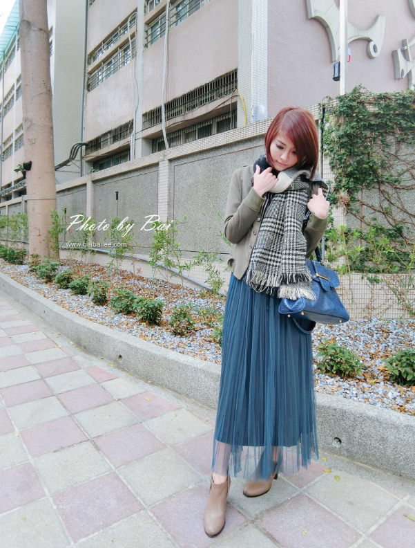 秋冬粉纱裙穿搭,穿搭春天的裙子