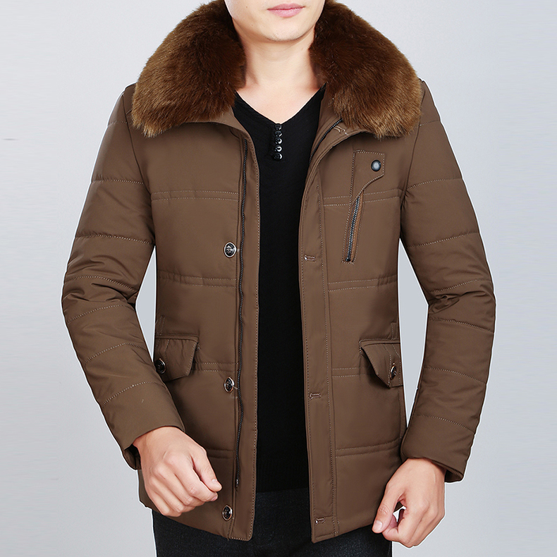 胖子男士棉衣外套加厚款丝棉夹克,送爸爸的冬季帅气时髦外套