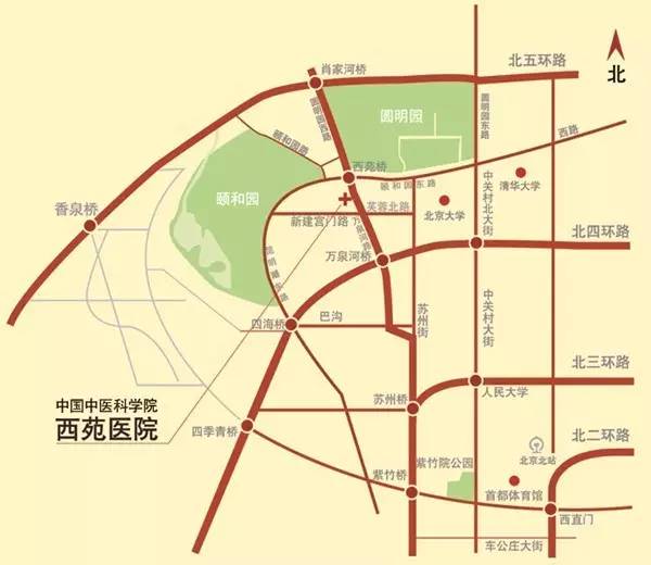 左边圆明园，右边颐和园，前边海淀公园，紧挨着北大和清华，厉害了word西苑医院｜再发现西苑医院的十大理由