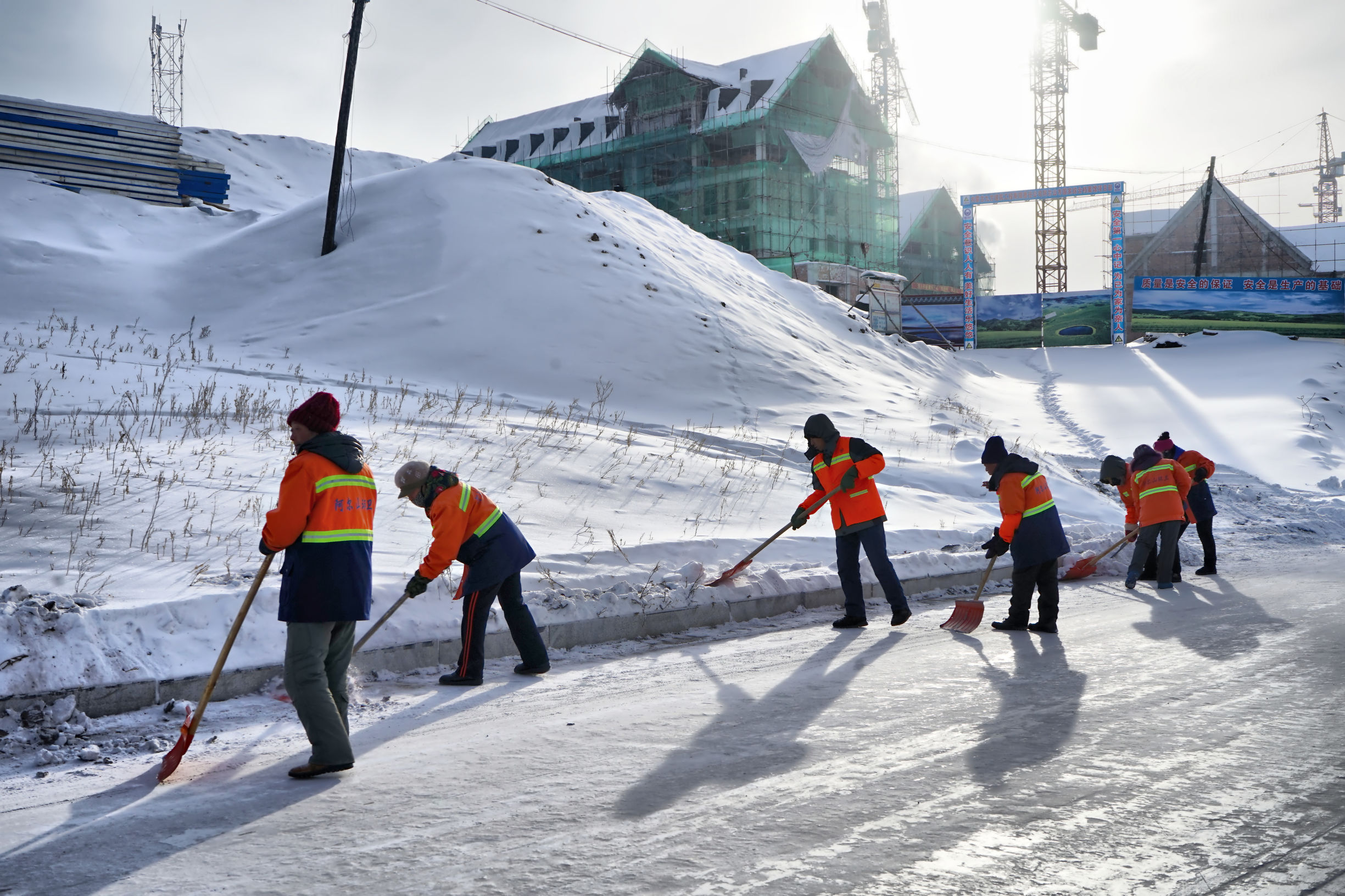 穿越内蒙古大草原雪景,来内蒙古大草原看雪