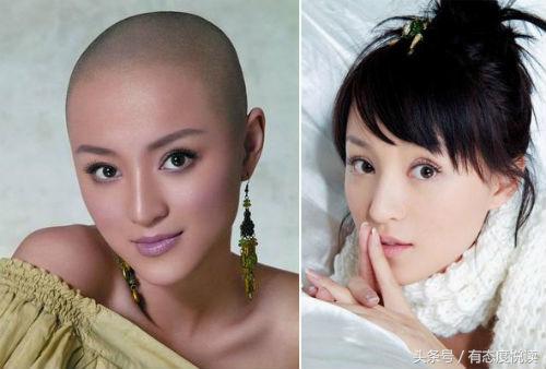 女星光头有惊艳也有惊悚！最美不是范冰冰杨幂而是名不见经传的她