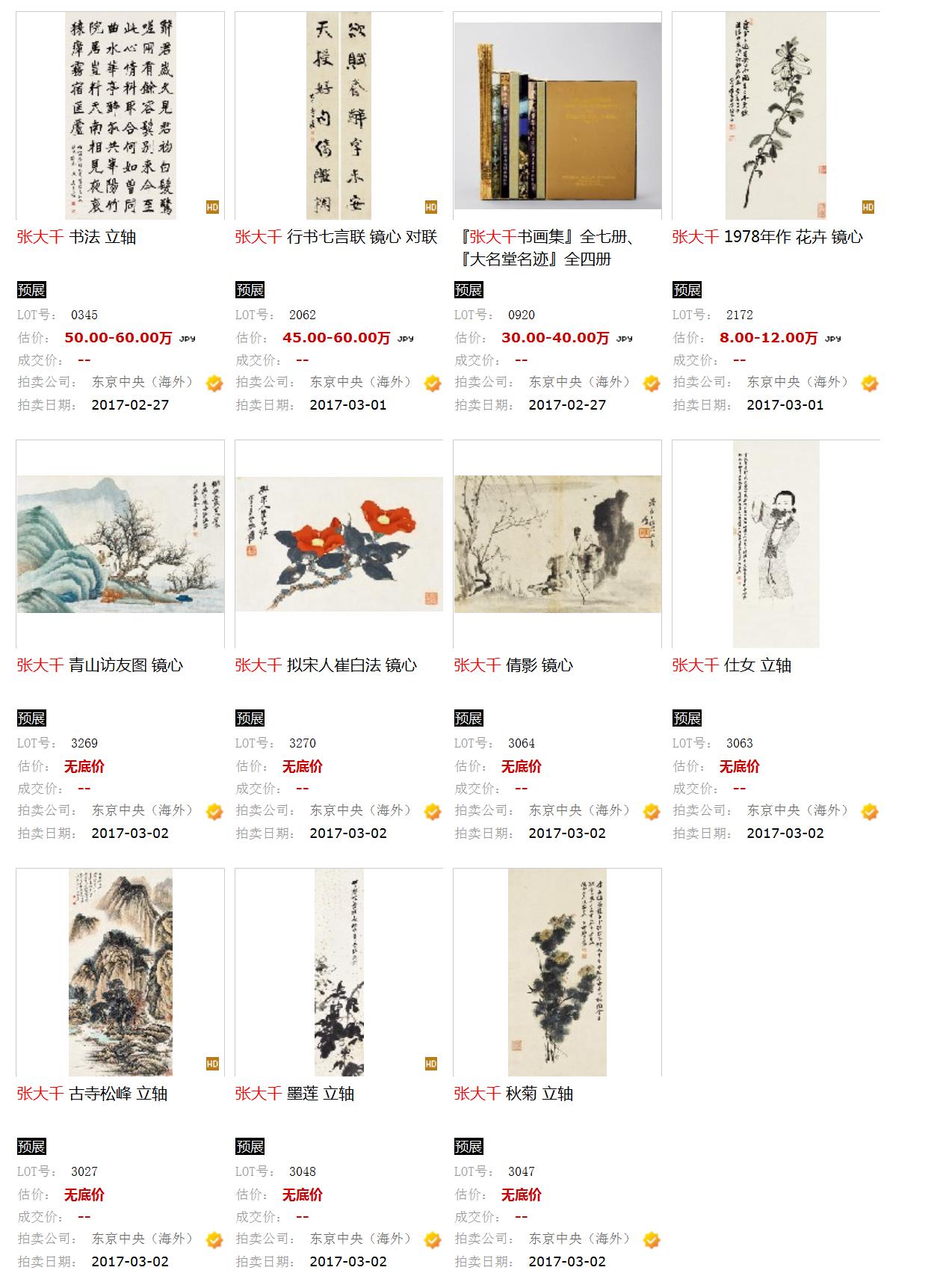 张大千与齐白石谁的画值钱,张大千与齐白石谁的画价格高