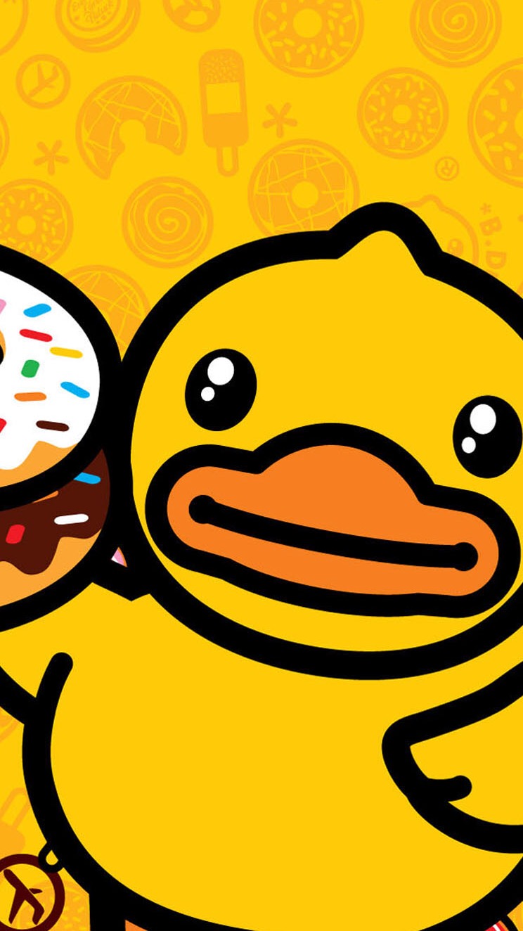 小鸭高清壁纸,黄色小雏菊壁纸