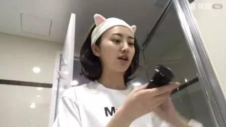 景甜五分钟洗脸时视频,景甜洗脸的瞬间