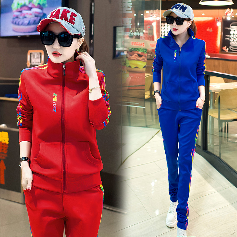 果冻棉休闲运动女套装,广场舞休闲运动女套装