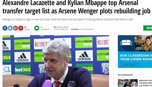 帕梅卡诺登贝莱姆巴佩,温格签约梅西