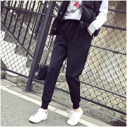 胖妹妹蝙蝠袖搭哈伦裤上衣女新款,宽松遮肉显瘦哈伦裤