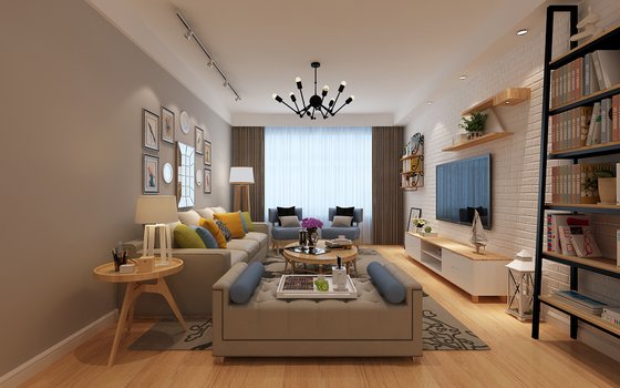 哈尔滨群力招商贝肯山二手房,贝肯山六期三室两厅装修效果图