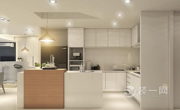 开放式厨房豪华装修,成都别墅厨房现代风格设计装修