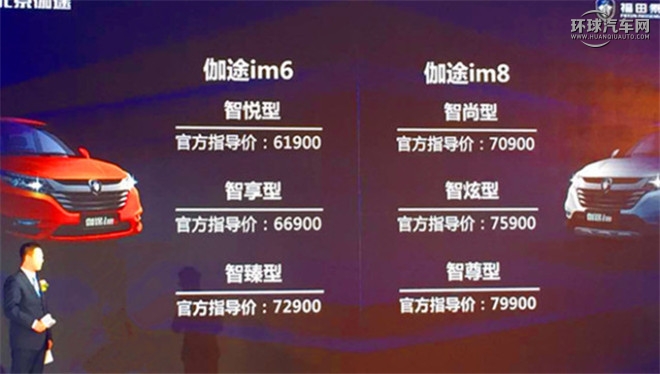 北汽福田伽途im价格,伽途im8七座商务车