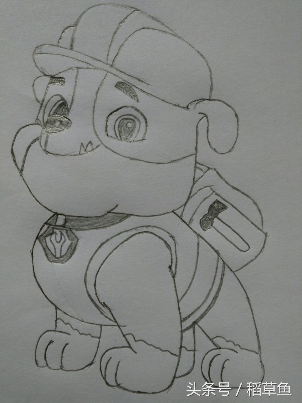 画汪汪队简笔画教程,简笔汪汪队的画法