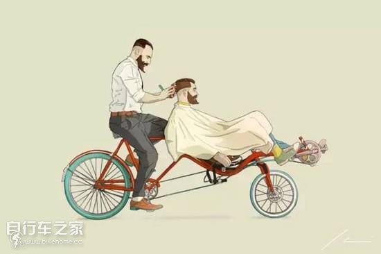 公路自行车插画,西班牙插画师的画